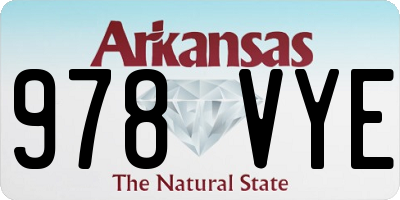 AR license plate 978VYE