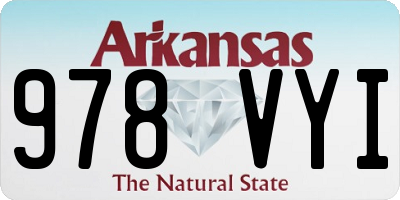 AR license plate 978VYI