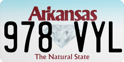 AR license plate 978VYL
