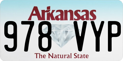 AR license plate 978VYP
