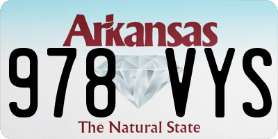 AR license plate 978VYS