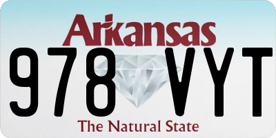 AR license plate 978VYT