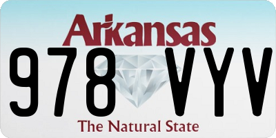 AR license plate 978VYV