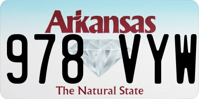 AR license plate 978VYW