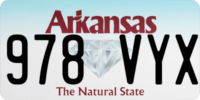 AR license plate 978VYX