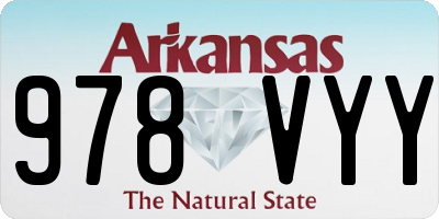 AR license plate 978VYY