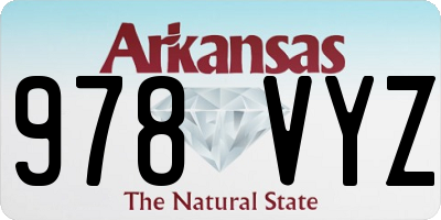 AR license plate 978VYZ