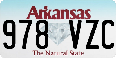 AR license plate 978VZC