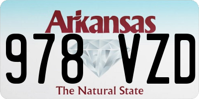 AR license plate 978VZD