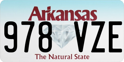 AR license plate 978VZE
