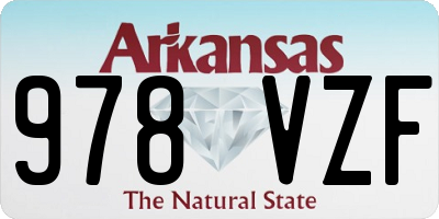 AR license plate 978VZF