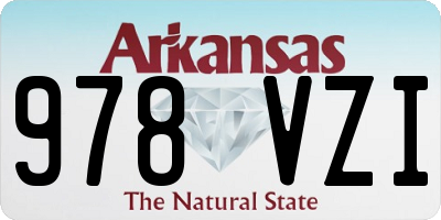 AR license plate 978VZI