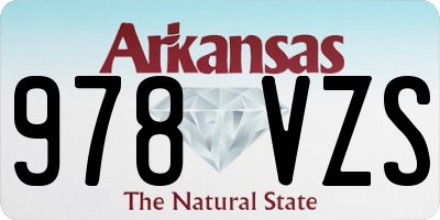 AR license plate 978VZS