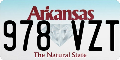 AR license plate 978VZT