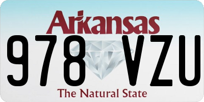 AR license plate 978VZU