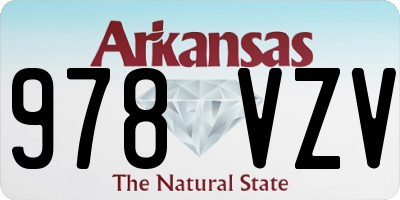 AR license plate 978VZV