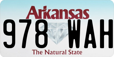 AR license plate 978WAH