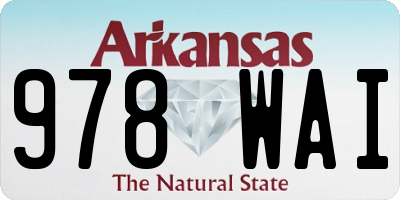AR license plate 978WAI
