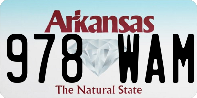 AR license plate 978WAM