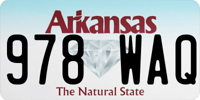 AR license plate 978WAQ