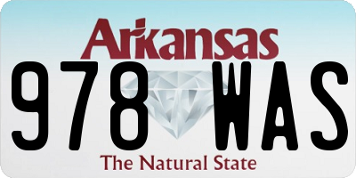 AR license plate 978WAS