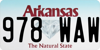 AR license plate 978WAW
