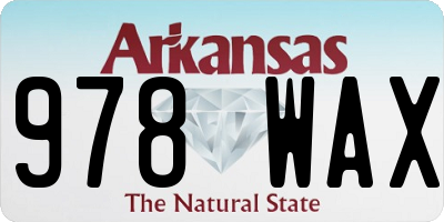 AR license plate 978WAX