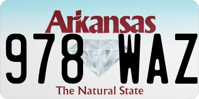 AR license plate 978WAZ