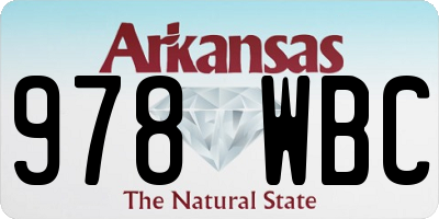 AR license plate 978WBC