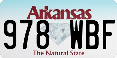 AR license plate 978WBF