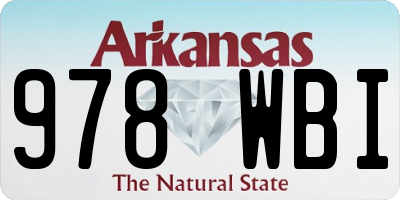AR license plate 978WBI