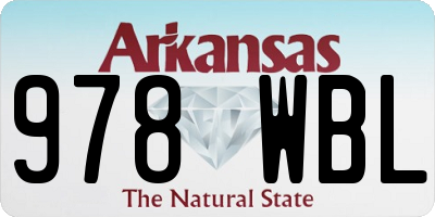 AR license plate 978WBL