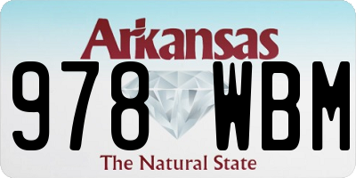 AR license plate 978WBM