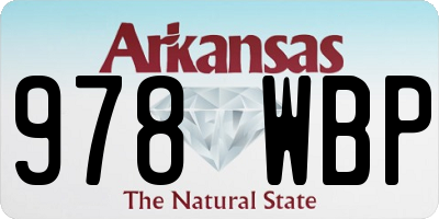 AR license plate 978WBP
