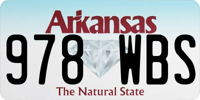 AR license plate 978WBS