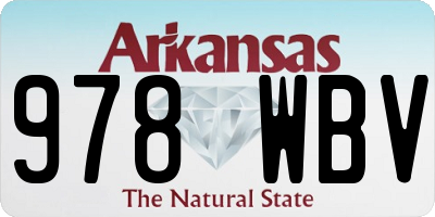 AR license plate 978WBV