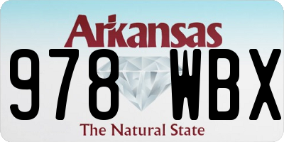 AR license plate 978WBX