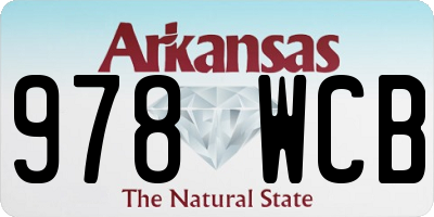 AR license plate 978WCB