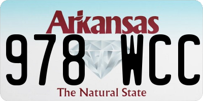 AR license plate 978WCC