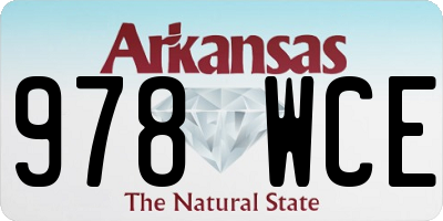 AR license plate 978WCE