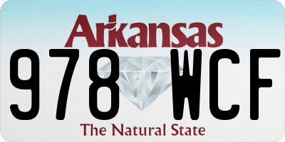 AR license plate 978WCF