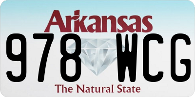 AR license plate 978WCG