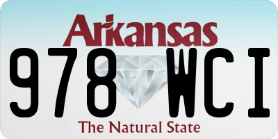 AR license plate 978WCI