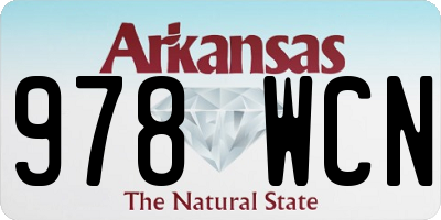 AR license plate 978WCN