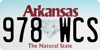 AR license plate 978WCS