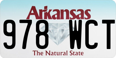 AR license plate 978WCT