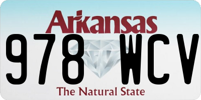 AR license plate 978WCV