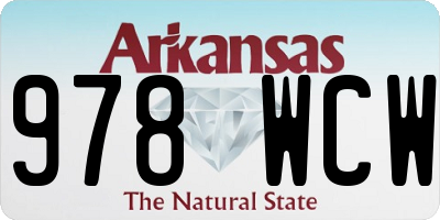 AR license plate 978WCW