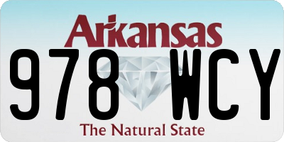 AR license plate 978WCY