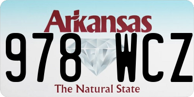 AR license plate 978WCZ